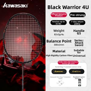 Kawasaki | Carbon Fiber Professional Adult Single/Double Badminton Racket Set