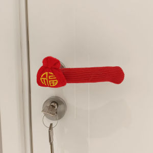 Room Door Handle Protector Check-in Door Products Spring Festival Atmosphere Pendant Ornament Layout New Year Decorative Gift Sets