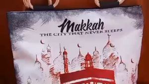 totebag tali sumbu kepang printing terlaris oleh oleh haji dan mekah