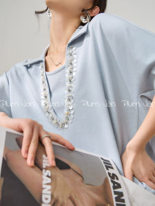 PlumJan | Áo Thun Tay Ngắn Thiết Kế Hai Lớp Đẹp