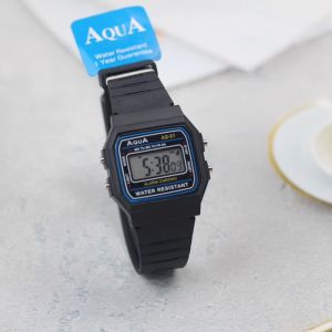 Jam tangan Pria Fashion AQ81 tali plastik digital kotak