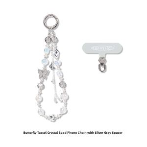 FUNNY RICH | Butterfly Tassel Crystal Bead Phone Chain