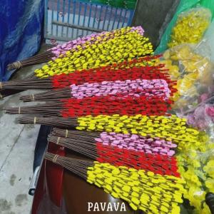 Nụ tầm xuân giả đẹp TODOCO trang trí ngày tết cành làm sẵn bằng kẽm nhung bông nhựa cắm bình decor chụp ảnh để bàn phòng khách