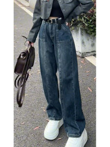 MANMI | Quần Jeans Chân Dài Phong Cách Retro Form Rộng Phù Hợp Mùa Xuân Thu