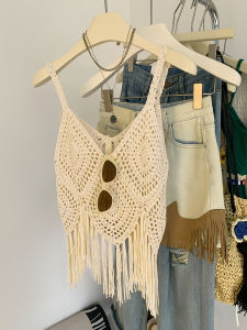 Áo ba lỗ nữ AMILUCK tua rua khoét lỗ gợi cảm