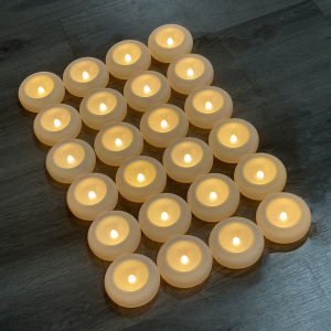 Waterproof Flameless Tea Light Candle Tealight Float Electric Candle Wedding Valentine Decoration Smokeless Candles Light