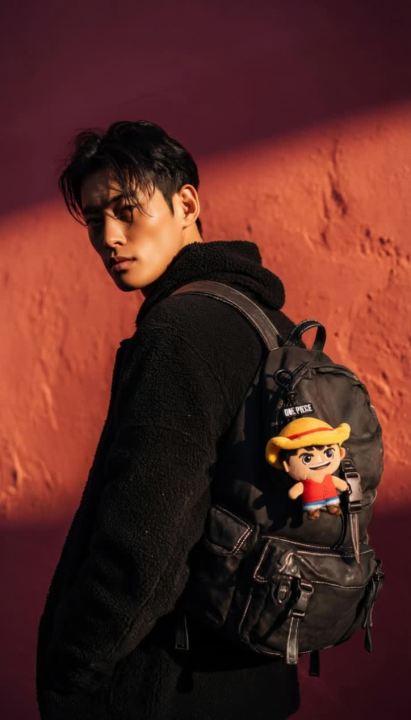 [Cinereplicas x Netflix] One Piece keychain plush toy One Piece Luffy doll keychain backpack pendant