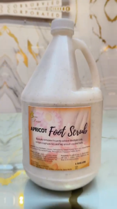 Apricot Foot Scrub with Menthol & Aloe Vera for Dry Feet | Foot Spa Solution | FDA Approved