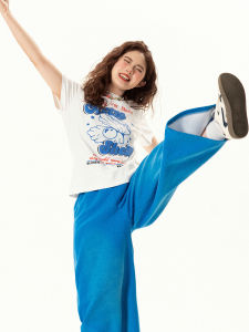 Áo Thun Tay Ngắn in Chữ Phong Cách Mỹ Cổ Điển Dành Cho Nữ Mùa Hè Áo Chui Đầu Dáng Ôm Vừa Vặn Đa Năng Hợp Thời Trang