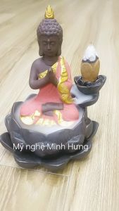 Dụng cụ xông trầm tượng phật bằng gốm sứ cao cấp