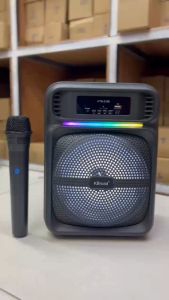 ลำโพงบลูทูธ รุ่น KTS-2168 ดอกลำโพง8นิ้ว ฟรีไมค์ลอย1ตัว รองรับUSB TF เพิ่ม-ลดเสียงได้ เสียงดีขนาดพกพาง่าย