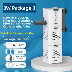 Sunsun | 3-in-1 Silent Oxygenating Filter Pump for Aquarium