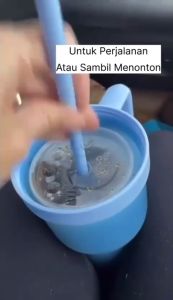 Satu Keluarga Stadium Tumblr Cup 2IN1 dengan Wadah Makanan C1114