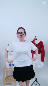 Áo thun nữ ngắn tay SAM CLO chất thun mềm thoải mái họa tiết SỌC GÂN ĐŨA
