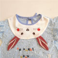 Baby Pure Cotton Waterproof Apron Sleeveless Feeding Smock Girl Boy Child Anti-Clothing Dinner Coat Autumn Winter Infant Garment. 