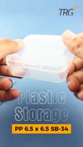 TRG Plastic Storage Box PP 6.5 x 6.5 SB-34 - Tempat Penyimpanan Kotak Plastik Kecil Serbaguna 65 x 65 cm TRG