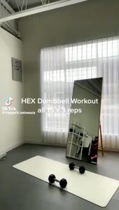 2.5kg Dumbbell set peralatan fitness hexagonal dumbell dengan perlindungan lingkungan