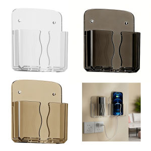 Adhesive Mobile Phone Charging Stand Wall Mount Headboard Lazy Person Storage For Bedroom Dorm Required Space Saving Organizer
