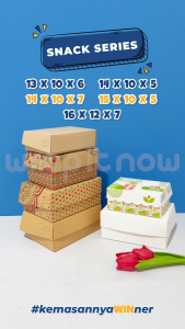 (Isi 20 pcs) Dus Kraft 16x12x7 // dus r5/ dus snack/ dus bolen/ dus brownies/ dus kurma/ dus coklat/ dus soes