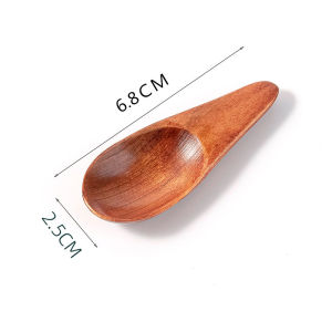 Mini Short Handle Wooden Spoon Baby Formula Milk Tea Powder Seasoning Coffee Beans Spoon Utensils Chinese Style Dining Table