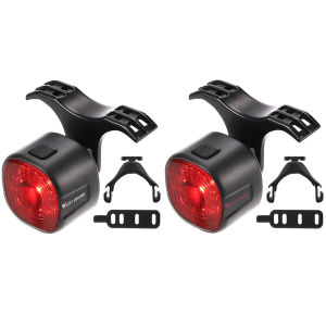Welcomehome Bike Auto Brake Sensing Light USB Charging LED Bike Tail Light 6 Gears Mountain Road Bike Rear Light for Outdoor Cycling