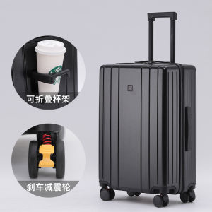 Mens 20 Inch Carry-On Suitcase Shockproof Wheel High-End Password Box Luggage Fashionable Hardshell Travel Bag with Handle