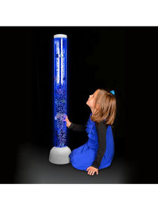 Color Changing LED Bubble Light Water Column Floor Lamp for Home Office Shop Bar Decor Feng Shui Water Dance Lamp