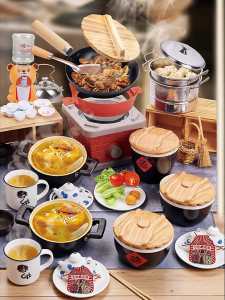 LIVING STONES | Real Cooking Miniature Toy Kitchen Set