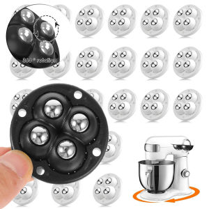 24Pack Self-Adhesive Mini Swivel Casters 360° Rotatable Universal Wheels Heavy-Duty Double Ball Bearings for Kitchen Applianc