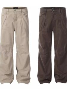 Casual American Style Workwear Pants High Street Vintage Wash Straight Leg Cleanfit Denim Jeans for Men And Women