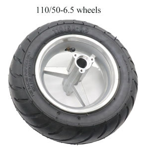 High Quality Materials 110/50-6.5 Rear Tyres Wheel Tire with Alloy Hub/Rim for 2 Stroke 47 Electric Scooter Accessories