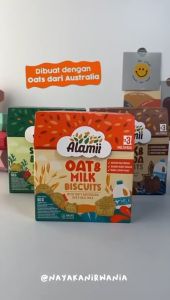 Alamii Biskuit 60g Makanan Anak dan Snack Bayi - Milk&Cocoa / Out&Milk / Seaweed&Vegie