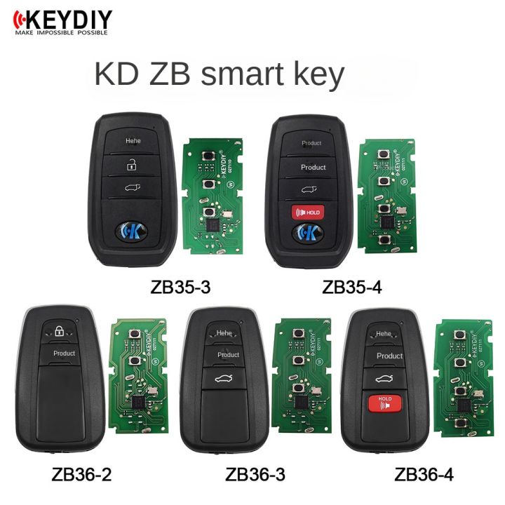 KEYDIY KD ZB35-3/4 ZB36-2/3/4 Smart Key ZB Series Multiple Remotes for ...