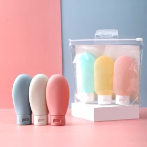 Set 3 Lọ Chiếc Mỹ Phẩm Du Lịch Đựng Dầu Gội Sữa Tắm Lotion Toner 60ml - Túi Chiếc Du Lịch Dã Ngoại