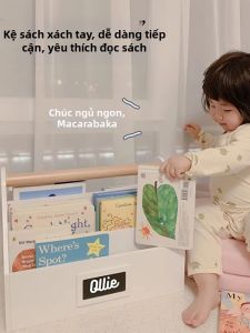 DOUMIBAOBEI | Portable Wooden Children Display Shelf