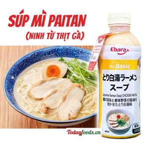 Nước Súp Mì PAITAN Ebara dùng nấu mì Ramen 500ML (Hàng Nhật Bản)