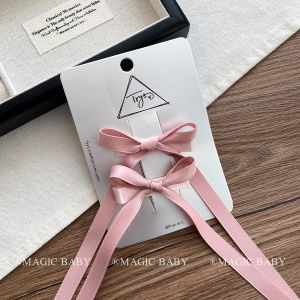 Pink Ballet Style Hair Clip for Girls Cute Small Butterfly Knot Hair Accessories Childrens Hairpins Sweet Lovely Hair Decorations