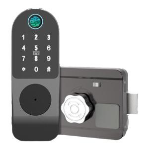 eLinkSmart | Fingerprint Password Waterproof Smart Lock for Old Security Door Outdoor Courtyard Door