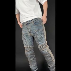 CE Level 2 แบรนด์ไทย MANTA DENIM รุ่น FU08 เพิ่มกระเป๋าข้าง 2 คุณภาพ กางเกงยีนส์