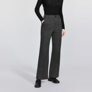 BEIQIANI | Winter High Waist Straight Casual Pants