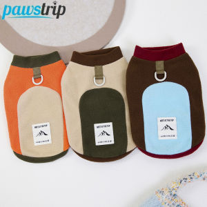 Winter Warm Pet Dog Coat with D-Ring Fleece Dog Clothes for Small Medium Dogs Puppy Clothes Outfit Dog Accessories