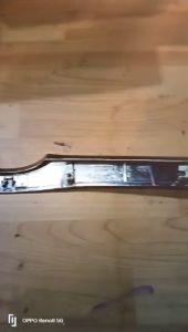 Hood moulding/list kap mesin atas kap Innova lama tahun 2005-2007 warna chrome