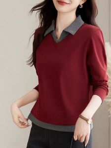 HUAXUNRAN | Slimming Youthful Large Size Long Sleeve T-shirt