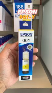 หมึกเติมแท้ EPSON 001 Y (T03Y400) ปริมาณการพิมพ์ 6000 แผ่น 5% บนกระดาษ A4