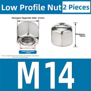 Yi Se Dian Zi | Low Profile Hexagonal Cap Nut 304 Stainless Steel
