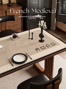 Wash-Free Waterproof Heat-Resistant Leather Table Mat