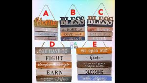 Wooden Wall Decorative Paintings 木墙装饰画 Lukisan Hiasan Dinding Kayu