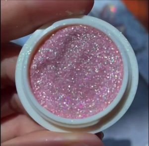 ผงกากเพชรเรืองแสง ผงโรยเล็บ เกร็ดน้ำตาล มี 4 สี