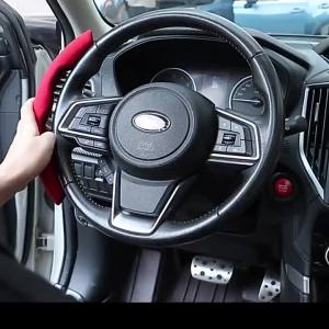Car Suede Fluffy Steering Wheel Cover Non-Slip Auto Interior Accessories For Subaru Forester Outback Legacy XV Crosstrek WRX BRZ