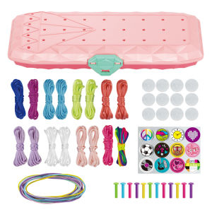 Bộ Đồ Dùng Thủ Công DIY Cho Bé Gái Bộ Đồ Dùng Dệt Dây Tay Cho Trẻ Em Bộ Đồ Dùng Tự Làm Dây Thừng Nhiều Màu Sắc Bộ Đồ Dùng Thủ Công Cho Bé Gái